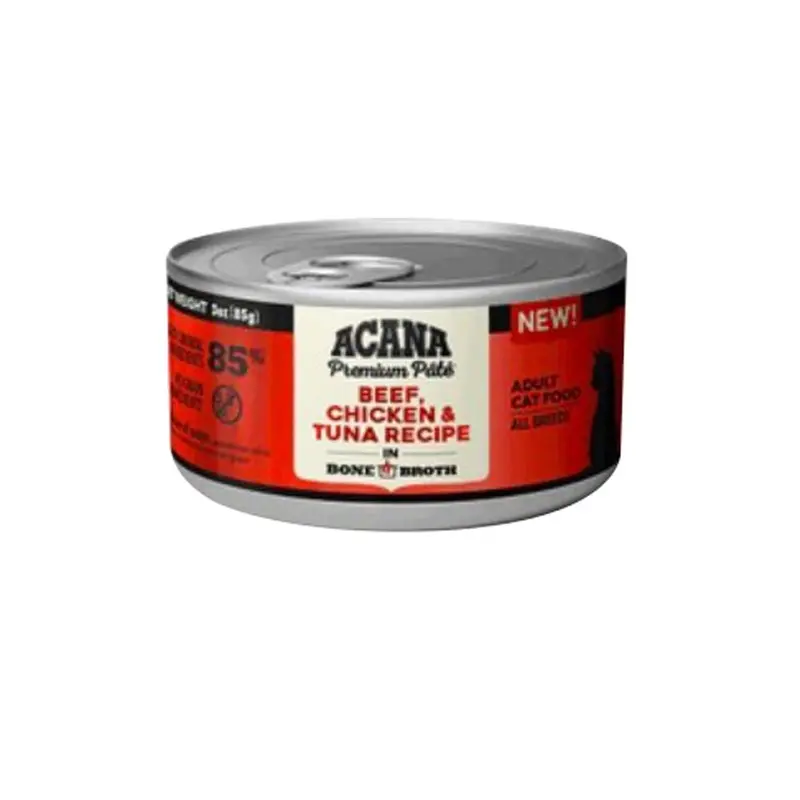 Acana Wet Cat Food - Beef Chicken Tuna - 3 oz