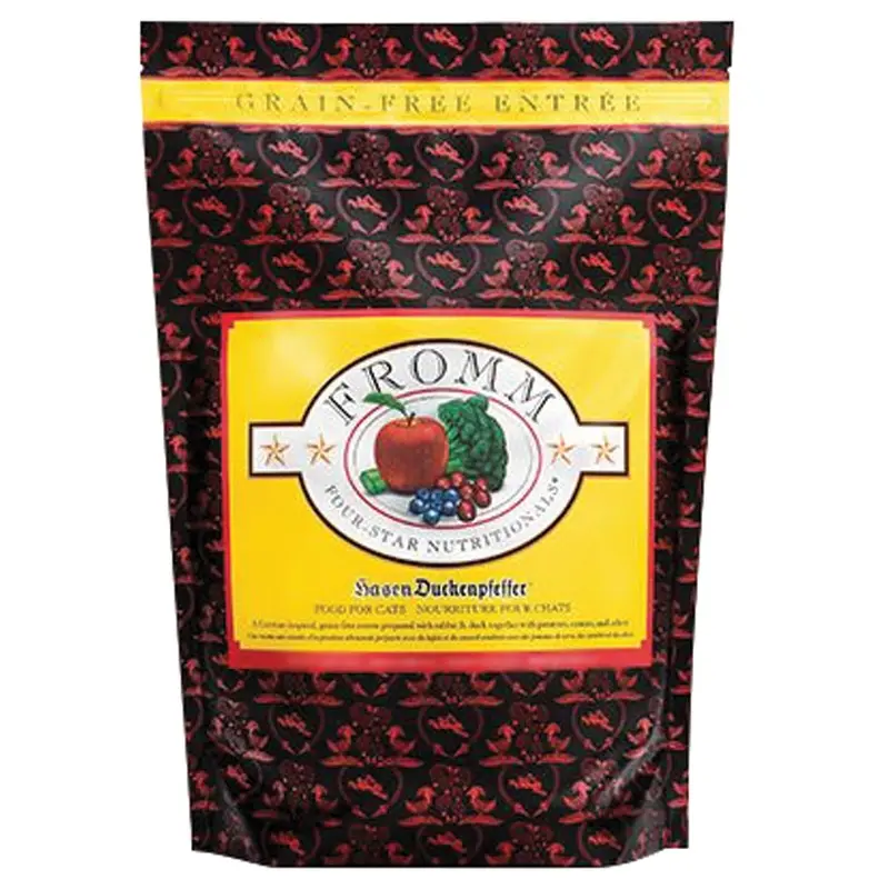 FROMM FOUR STAR CAT FOOD - GF HASEN DUCKENPFEFFER - 4 LB.