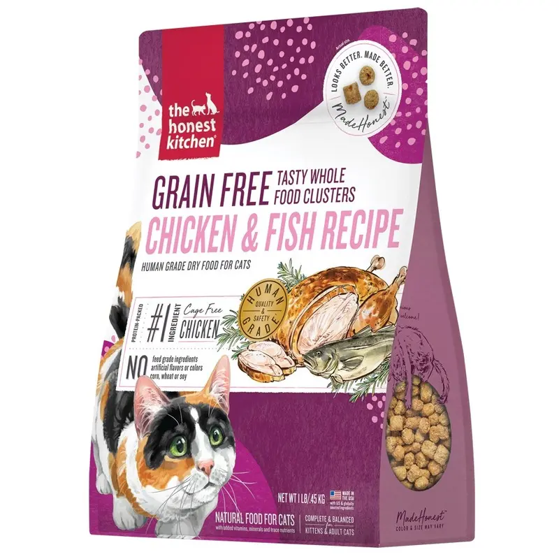 Honest Kitchen Whole Food Clusters GF - Chicken & Whitefish - 1lb