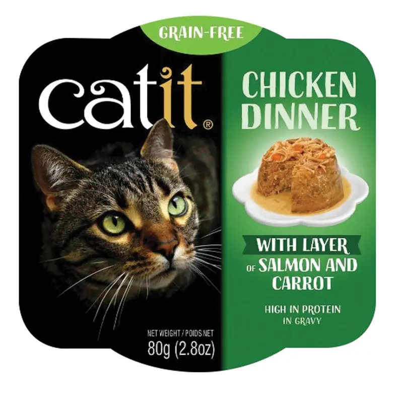 Catit - Chicken Dinner with Salmon & Carrots 2.8oz.