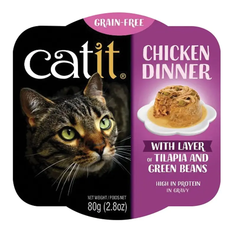 Catit - Chicken Dinner with Tilapia & Green Beans 2.8oz.
