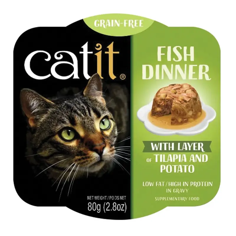 Catit - Fish Dinner with Tilapia & Potato 2.8oz.
