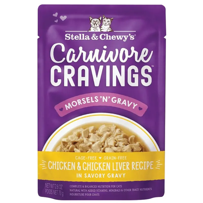 Stella & Chewy Cat Food - Carnivore Gravy - Chkn/Liver - 2.8oz
