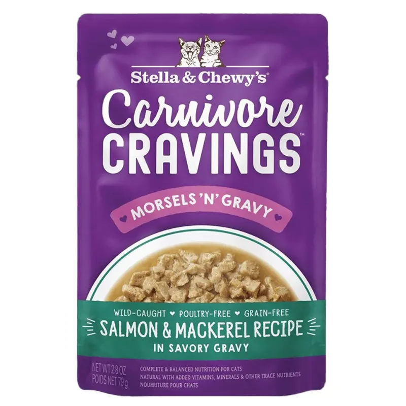 Stella & Chewy Cat Food - Carnivore Gravy - Slmn/Mkrl - 2.8oz