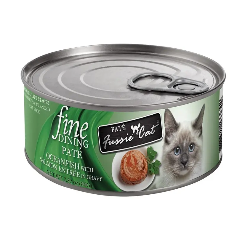 Fussie Cat - Fine Dining Pate - Oceanfish & Salmon - 2.82oz