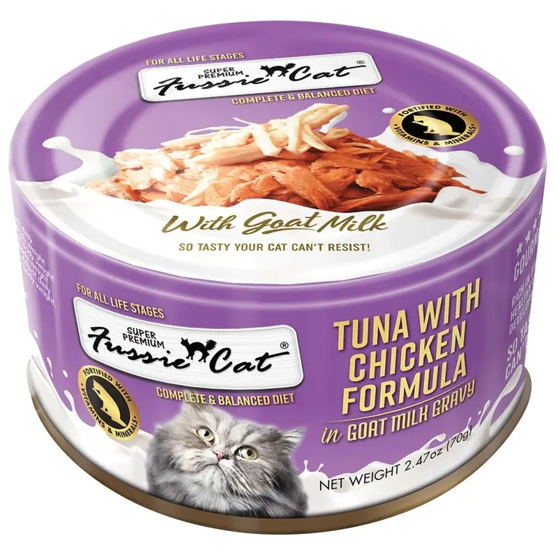 Fussie Cat - Super Premium Milk Gravy - Tuna/Chkn - 2.47oz
