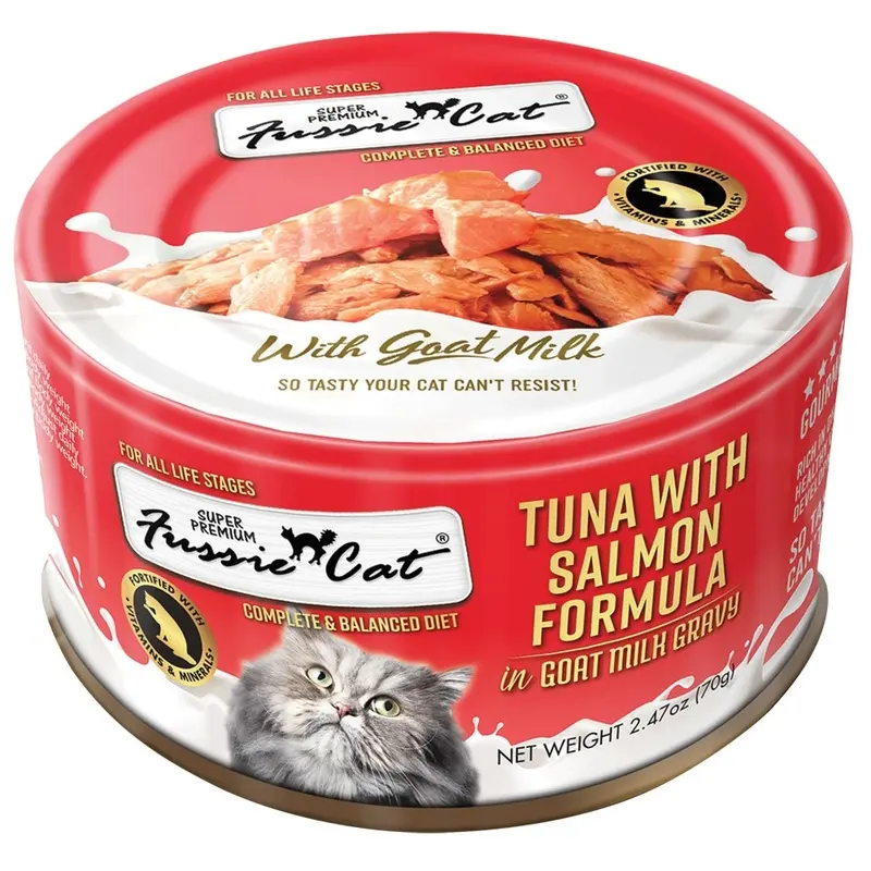 Fussie Cat - Super Premium Milk Gravy - Tuna/Slmn - 2.47oz