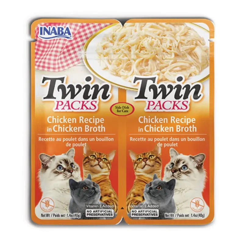 Inaba - Twin Pack Chicken in Chicken Broth 1.4oz. Pouch - 2pk.