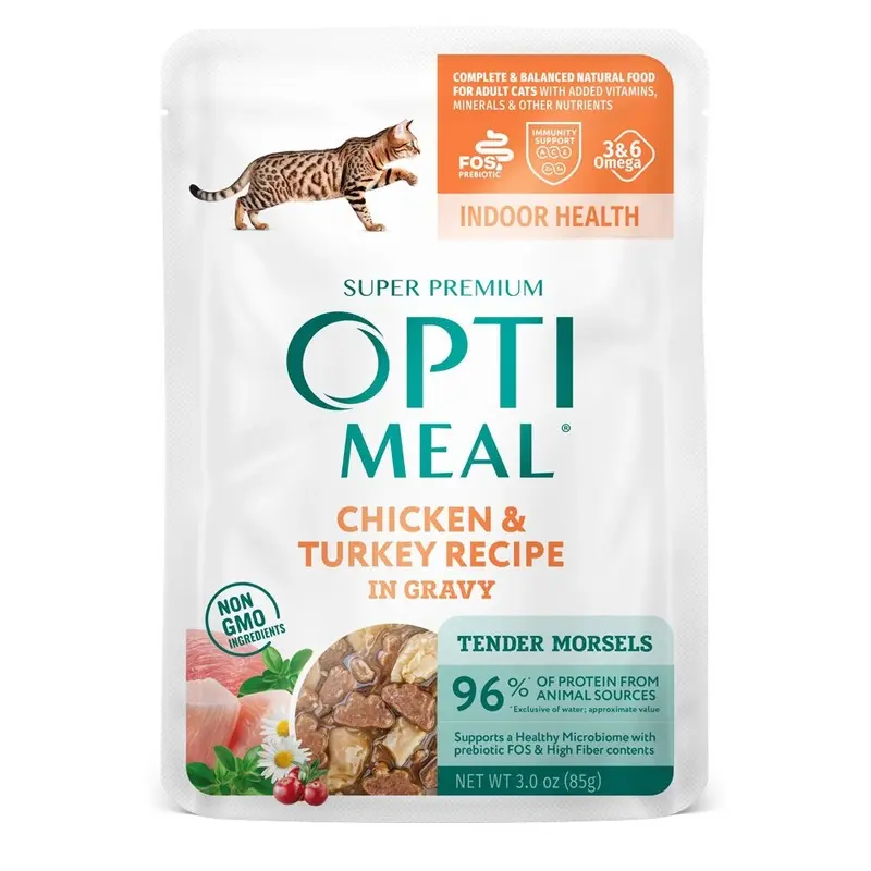 OPTIMEAL WET CAT - CHICKEN & TURKEY - 3OZ