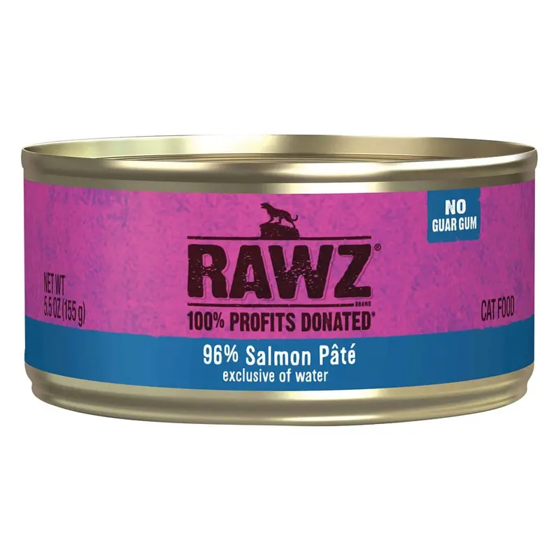 Rawz - 96% Salmon Pate Cat Food 3oz.