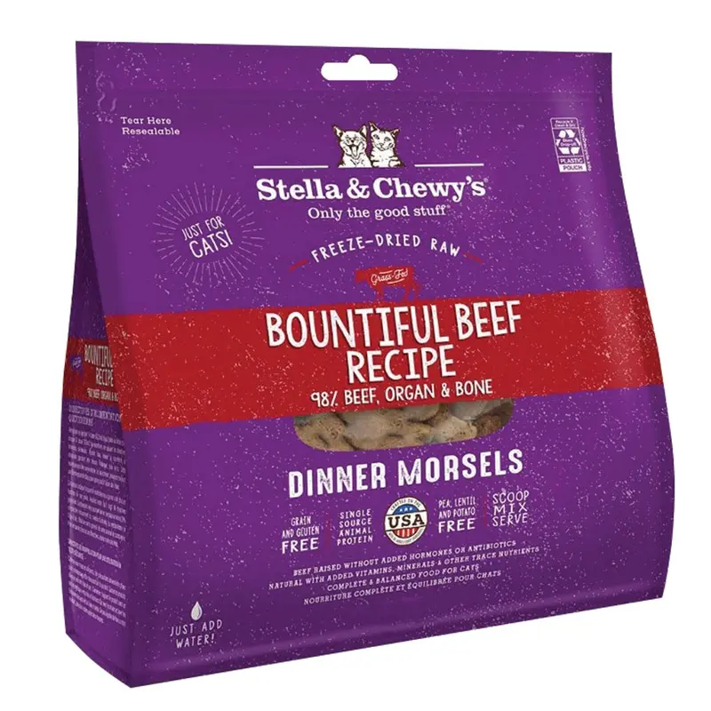STELLA & CHEWY CAT FOOD - FD DINNER MORSELS - BEEF - 8OZ