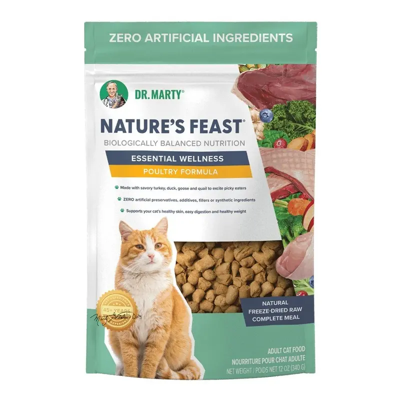DR. MARTY - ESSENTIAL WELLNESS POULTRY CAT FOOD 12OZ.