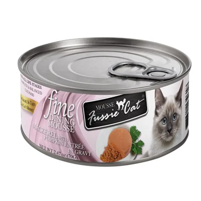 Fussie Cat - Fine Dining Mousse - Mackerel & Pmkn - 2.47oz