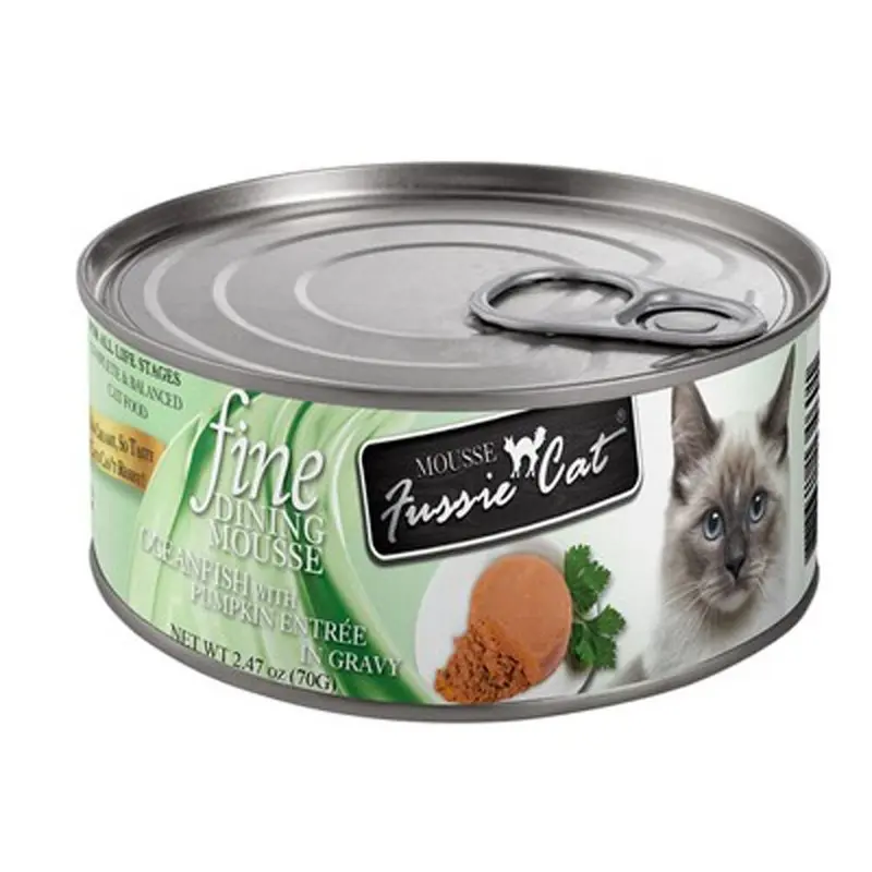 Fussie Cat - Fine Dining Mousse - Oceanfish & Pmkn - 2.47oz