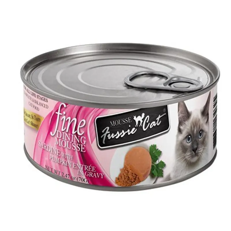 Fussie Cat - Fine Dining Mousse - Sardine & Pmkn - 2.47oz