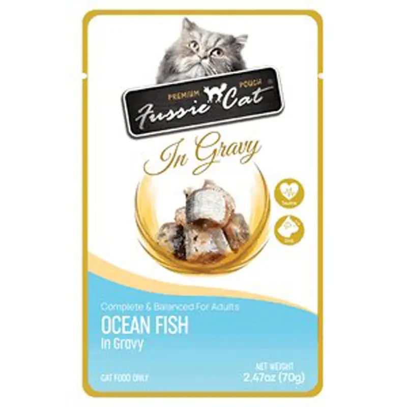 Fussie Cat - Premium Pouch - Oceanfish & Gravy- 2.47oz