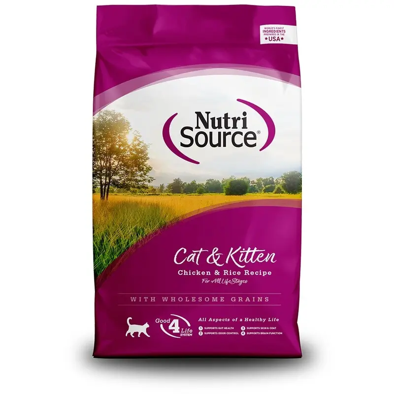 NUTRISOURCE - CHICKEN & RICE CAT/KITTEN FOOD 4LB