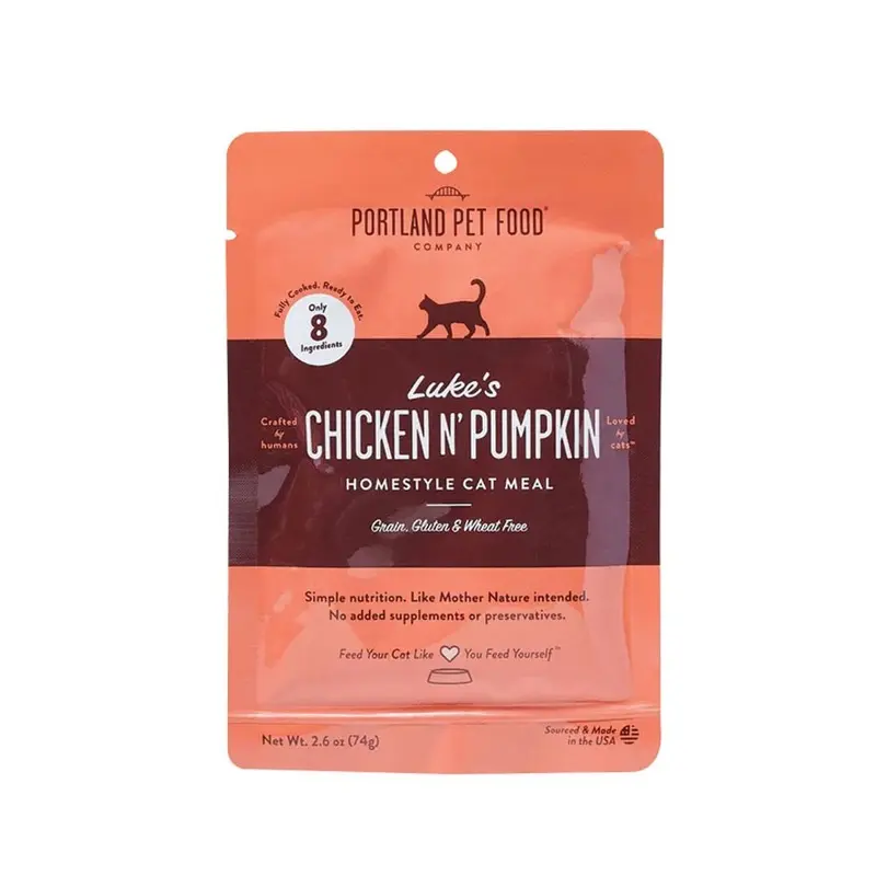 PORTLAND PET FOOD COMPANY - CHICKEN N' PUMPK CAT TOPPER 2.6OZ