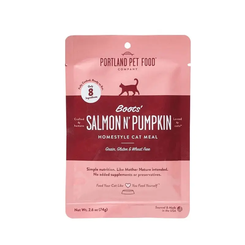 PORTLAND PET FOOD COMPANY - SALMON N' PUMPK CAT TOPPER 2.6OZ