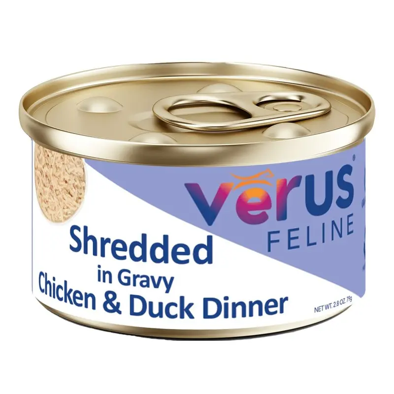 Verus - GF Shreds Cat Food - Chkn & Duck Dinner 2.8oz