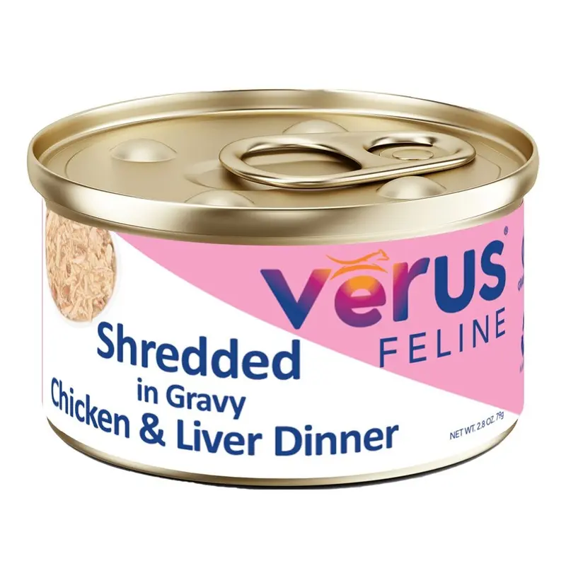 Verus - GF Shreds Cat Food - Chkn & Liver Dinner 2.8oz