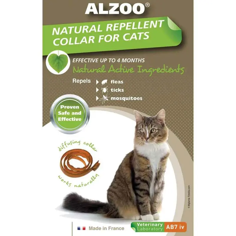 Alzoo Flea Repellent Collar for Cats