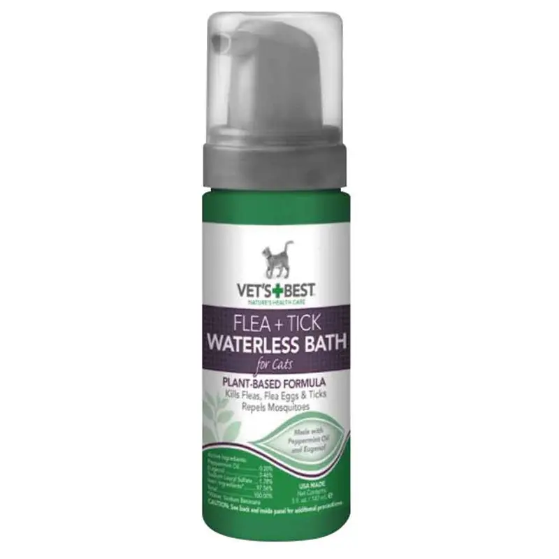 Flea & Tick Waterless Bath for Cats - 5 oz