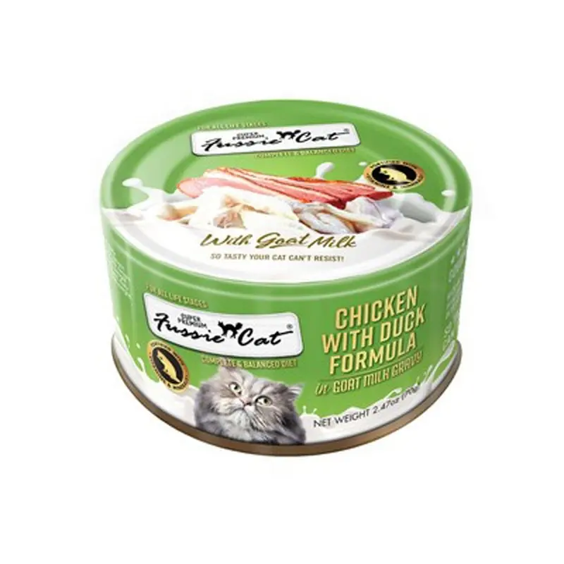 Fussie Cat - Chicken & Duck in Goat Milk Gravy Cat Food 2.47oz