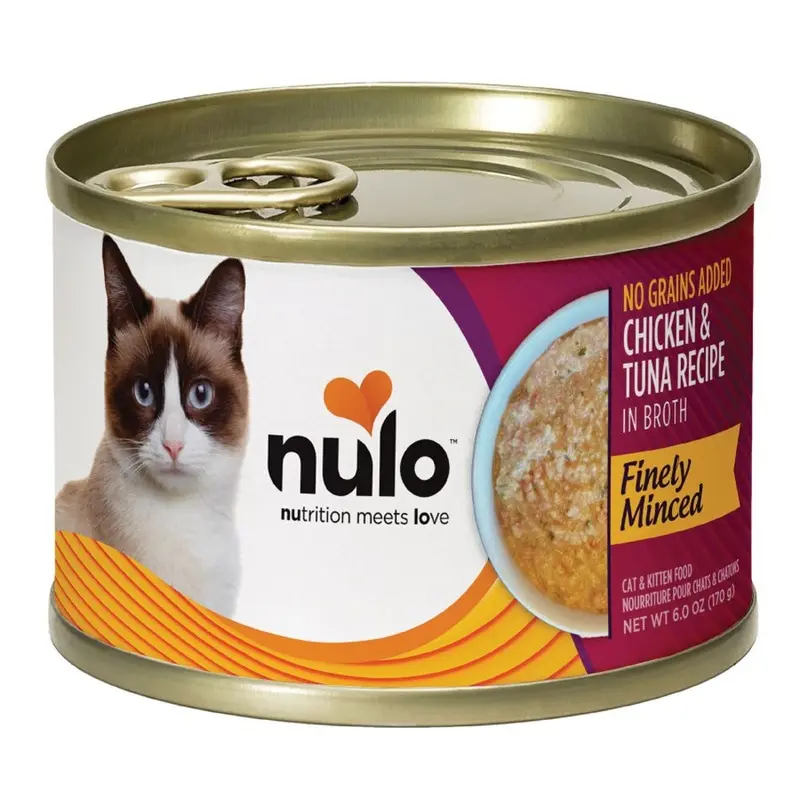 Nulo - Finely Minced Chicken & Tuna Cat Food 6oz