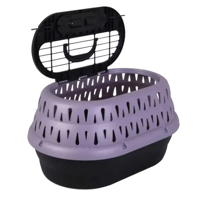 Petmate - Top Load Kennel Black/Purple 19x13in.