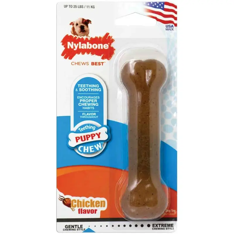 Nylabone - Puppy Teething Chew Chicken Reg