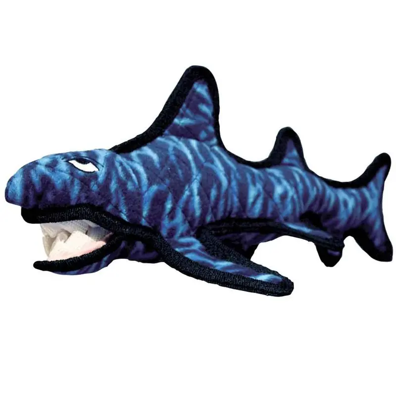 Tuffy Sea Creature Shack Shark Dog Toy - 15 in. x 2 1/4 in.