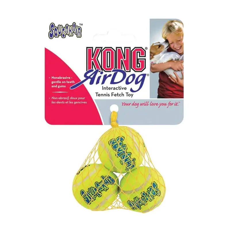 KONG AirDog Squeakair Balls - X-Small - 3 pk