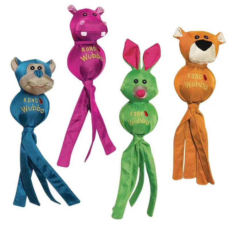 KONG Wubba Ballistic Friends Dog Toy - Assorted - Small