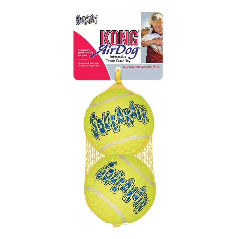 KONG AirDog Squeakair Balls - Large - 2 pk