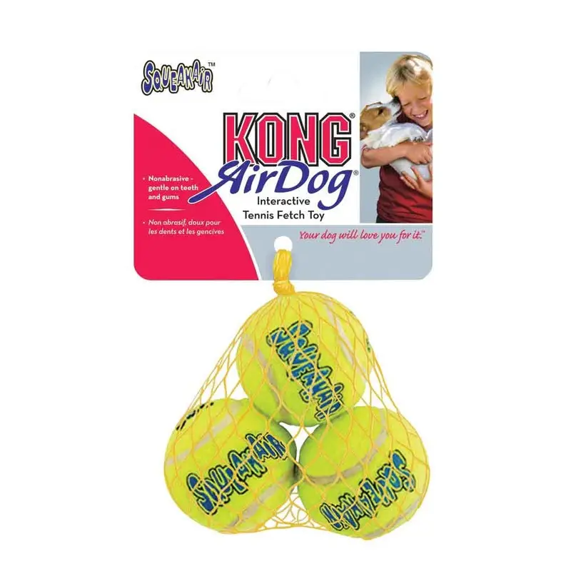 KONG AirDog Squeakair Balls - Small - 3 pk