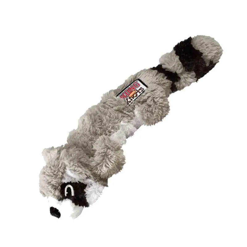 KONG Scrunch Knots Raccoon Dog Toy - Medium/Large