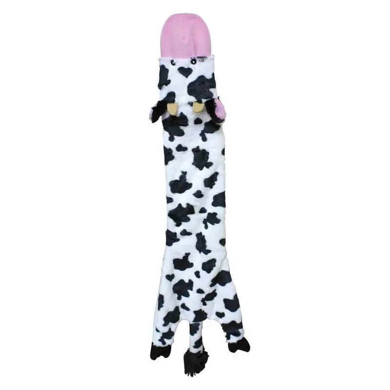 Plush Skinneeez Crinkler Dog Toy  - Cow - 23 in.