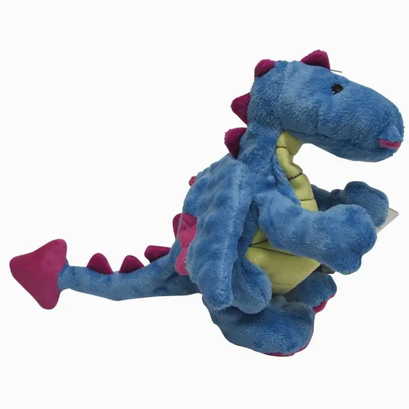 goDog Periwinkle Dragon Plush Dog Toy - Small