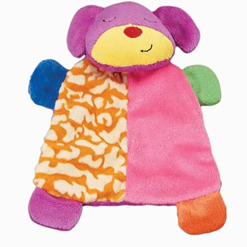 Lil Spots Plush Blanket Dog Toys - 7in Assorted