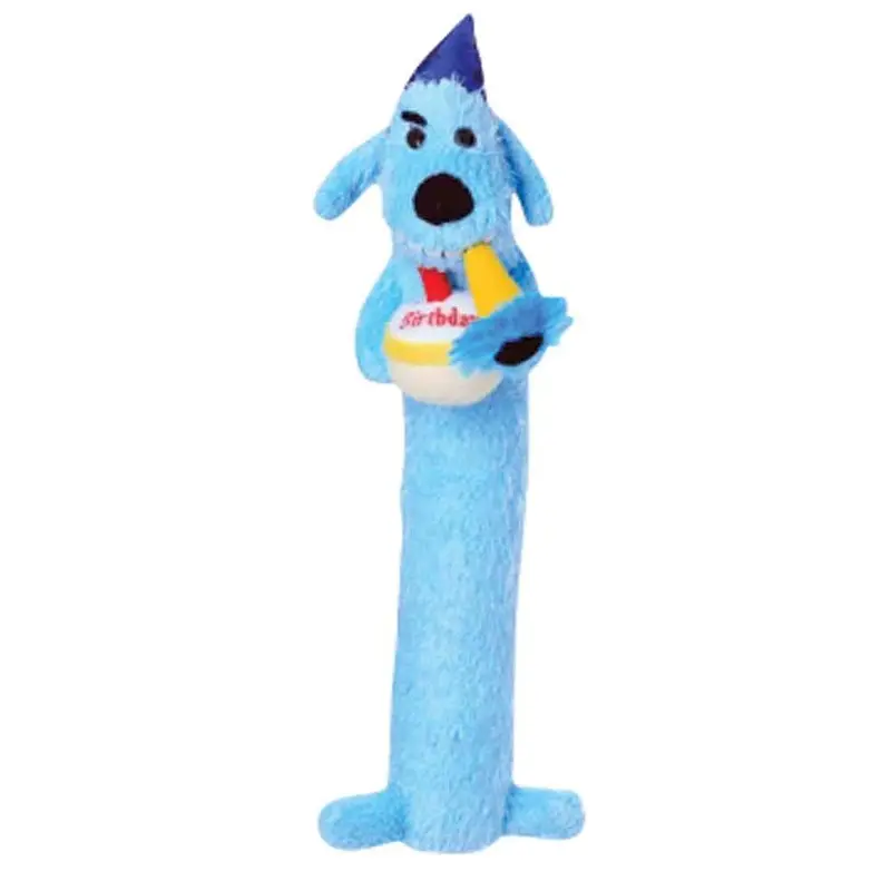 Multipet - Birthday Loofa Dog - Assorted Colors - 12 in.