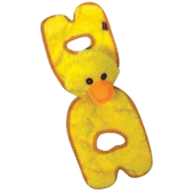 Multipet - Squeaker Mat Tug - Duck, Frog, Cow & Pig - 14 in.