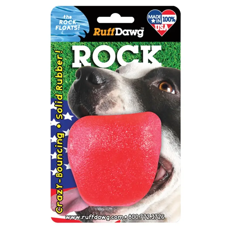 Ruff Dawg Rock Dog Toy - 3.5 in. x 3 in. - Assorted Colors