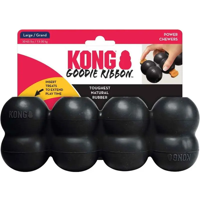 Kong - Extreme Goodie Ribbon - Black - Large