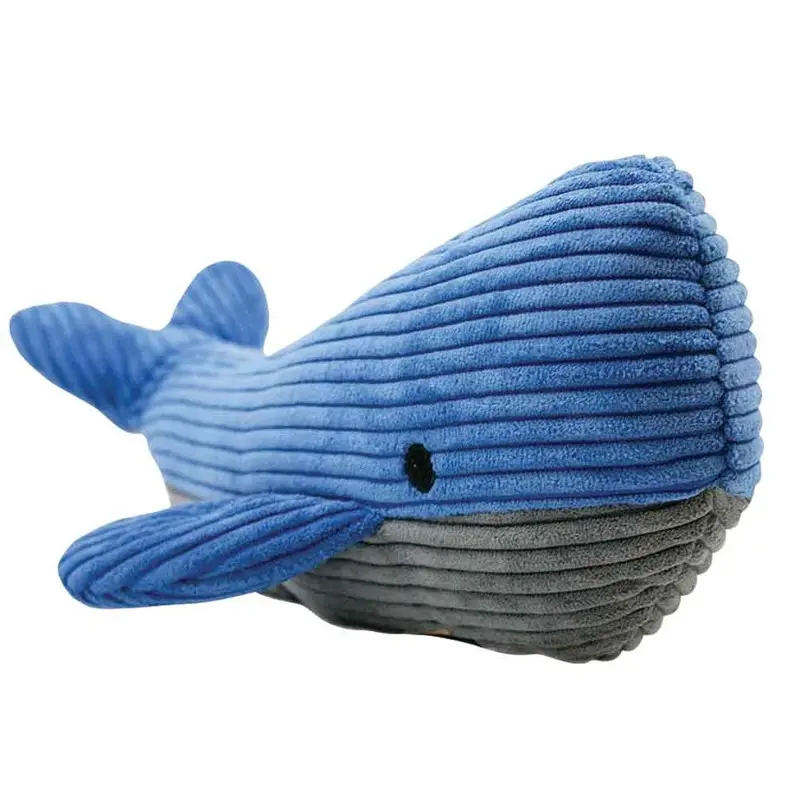 TALL TAILS PLUSH SQUEAKER WHALE - 14 IN