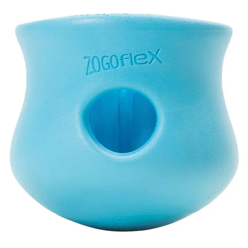 West Paw Toppl - Aqua Blue - small - 3 in