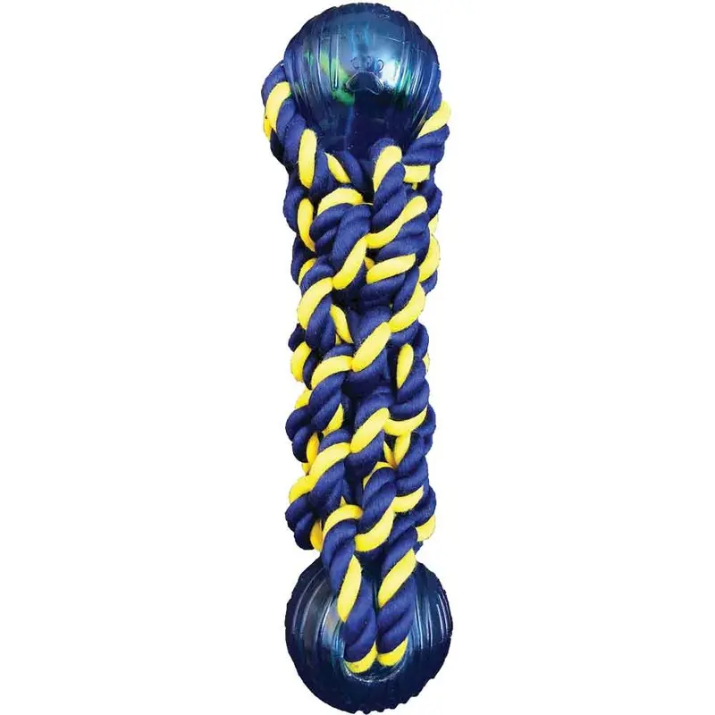 Petsport - Braided Knot Rope Bumper w 2 Balls 9.5in
