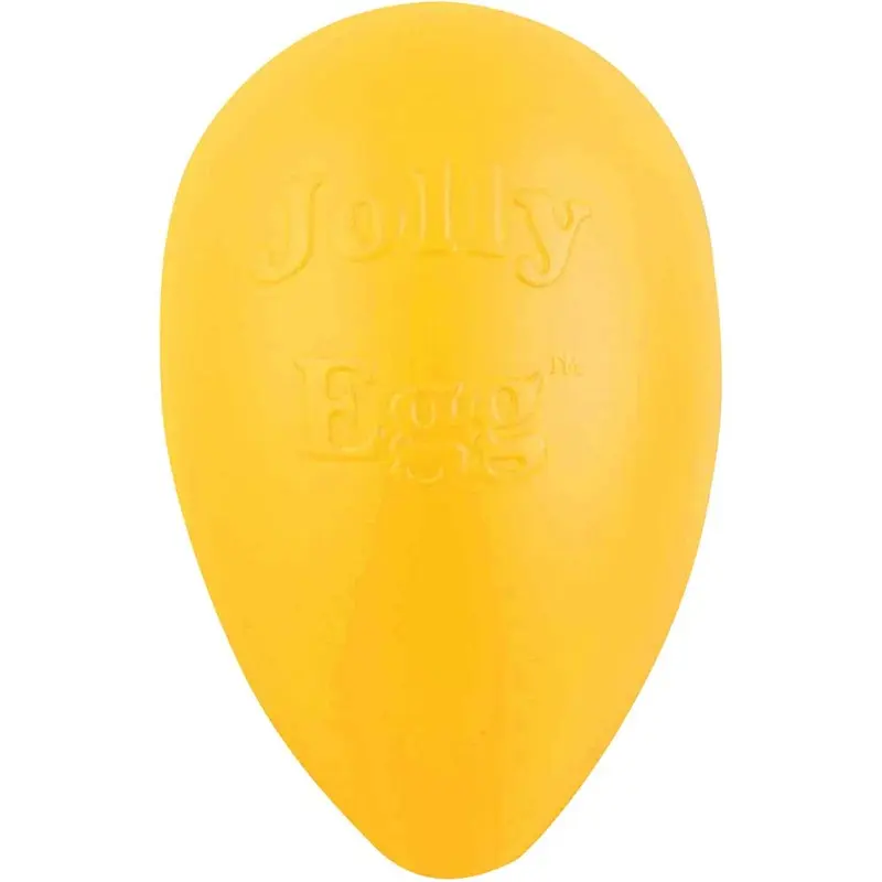 Jolly Pets Dog Toy - Egg - Yellow - 12 in.