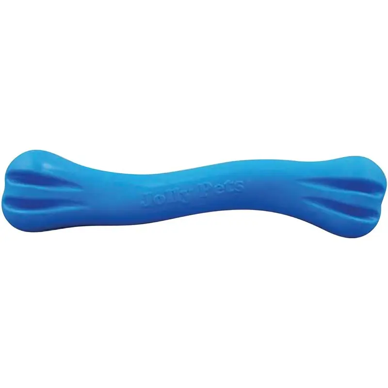 Jolly Pets Dog Toy - Flex-N-Chew Bone - Blue - Lg