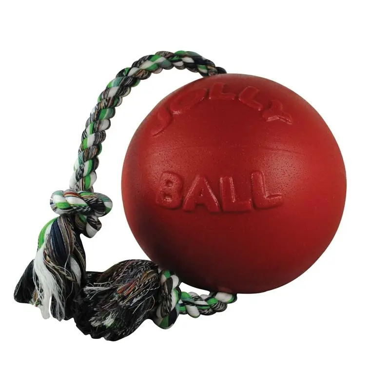 Jolly Pets Dog Toy - Romp-N-Roll Ball - Red - Lg